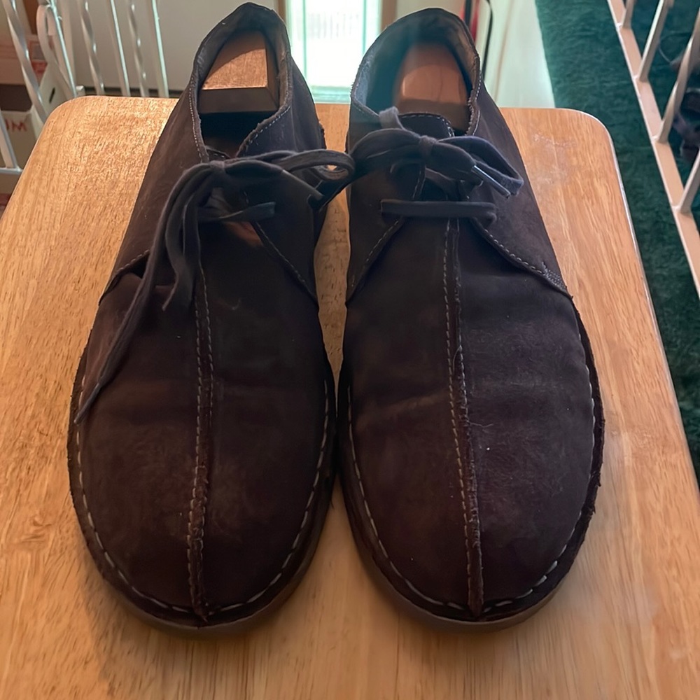 Clarks brown casual loafers